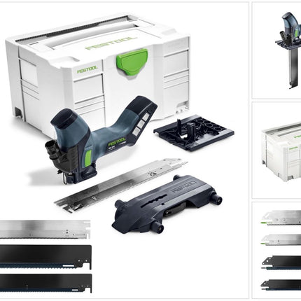 Festool ISC 240 Li Akku Dämmstoffsäge 18V ( 574821 ) 240mm Solo im Systainer + 4x Schneidgarnituren - ohne Akku, ohne Ladegerät - Toolbrothers