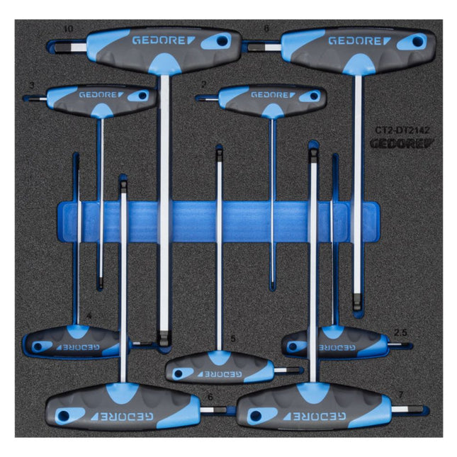 GEDORE Werkzeugmodul 1500 CT2-DT 2142 9-teilig 2/3-Modul ( 4000881241 )