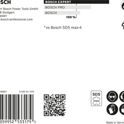 BOSCH Hammerbohrer Expert SDS max-8X Ø 25 mm Arbeits-L.800 mm L.920 mm ( 4000909916 )