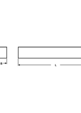 WILKE Drehling DIN 4964 Form B quadratisch Breite 4 x 4 mm ( 4118415028 )