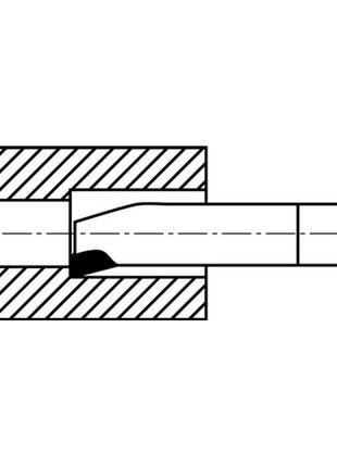 WILKE burin à tourner pour coin intérieur DIN 4974 ISO9 25 x 25 mm (4118615302)