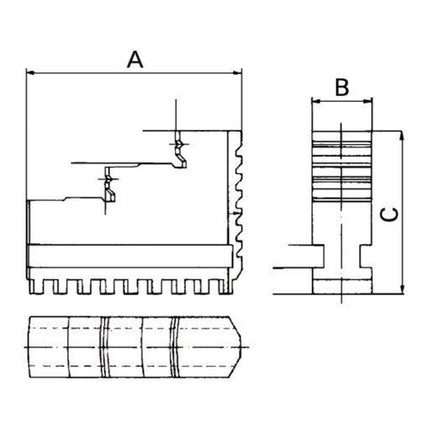 RÖHM Bohrbackensatz für Futter-Ø 160 mm ( 4121268160 )