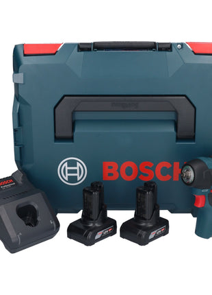 Bosch GDS 12V-115 Professional Akku Drehschlagschrauber 12 V 115 Nm 3/8" Brushless + 2x Akku 6,0 Ah + Ladegerät + L-Boxx - Toolbrothers