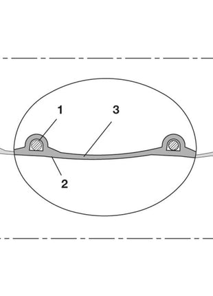 NORRES Absaug- und Gebläseschlauch PROTAPE® PUR 330 FOOD Innen-D. 120 mm Außen-D. 128 mm ( 4501400106 )