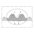 Manguera de aspiración e impulsión NORRES AIRDUC® PUR 356 AS Ø interior 50 mm (4501400203)