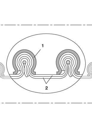 Tuyau d'aspiration NORRES CP HiTex 481 Ø intérieur 120 mm (4501400483)