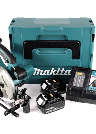 Makita DSS 501 RGJ 18V 136 mm Li-ion Akku Handkreissäge im Makpac + 2x 6,0 Ah Akku + Ladegerät - Toolbrothers