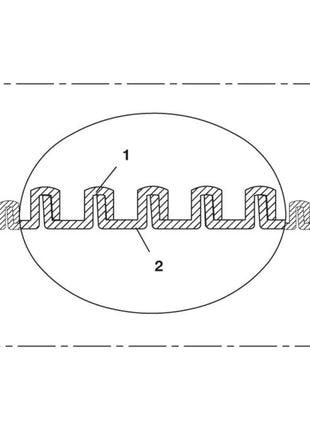 Wąż ssący NORRES EVA 373 AS Ø wewnętrzna 38 mm ( 4501400686 )