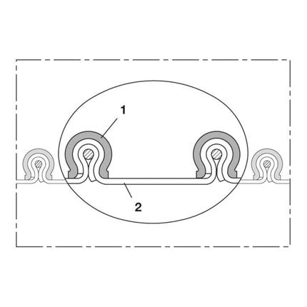 NORRES Absaug- und Gebläseschlauch CP PUR 455 FOOD Innen-Ø 160 mm Außen-Ø 172,00 mm ( 4501402810 )