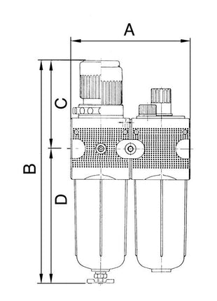 Jednostka serwisowa RIEGLER MULTIFIX gwint G 1/4 ″ półautomatyczna ( 4588881035 )