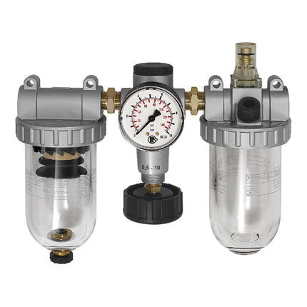 RIEGLER Wartungseinheit Standard Gewinde 3/8 ″ halbautomatisch ( 4588882351 )