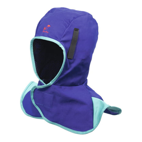 Cagoule de soudage WELDAS avec fermeture Velcro bleu (4702005032)