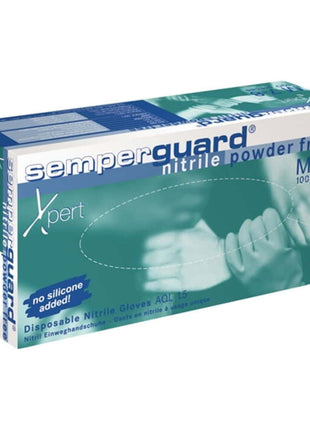 SEMPERMED Gant jetable SEMPERGUARD NITRIL XPERT SEMPERMED taille 8-9 bleu ( 8000140617 )