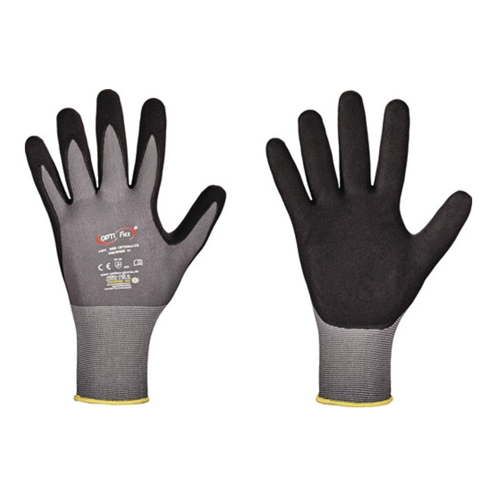 OPTIFLEX Handschuhe OPTIMATE Größe 7 grau/schwarz ( 8000140913 ) – Toolbrothers