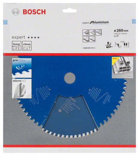 Lama circolare BOSCH Ø esterno 260 mm Numero di denti 80 HLTCG ( 8000342171 )