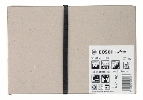 Hoja de sierra de sable BOSCH S 1531 L longitud 240 mm ancho 19 mm (8000343730)