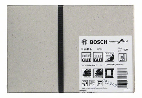 BOSCH Brzeszczot do piły szablastej S 2345 X Długość 200 mm Szerokość 19 mm ( 8000343824 )