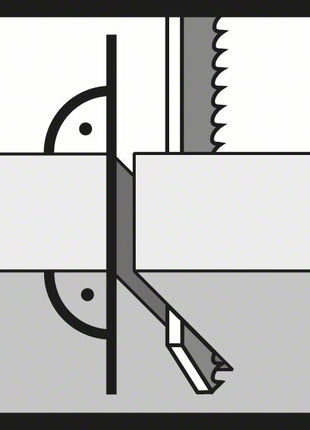 Hoja de sierra de calar BOSCH T 318 B Basic para Metal L.132mm paso entre dientes 2mm (8000346088)