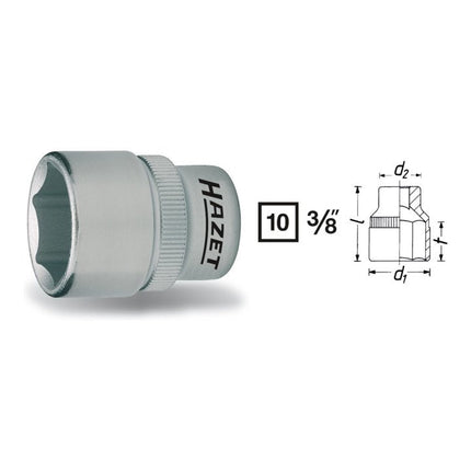 HAZET Steckschlüsseleinsatz 880 3/8 ″ 6-kant ( 8000466460 )