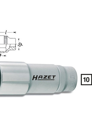 HAZET Steckschlüsseleinsatz 880LG 3/8 ″ 6-kant ( 8000466549 )