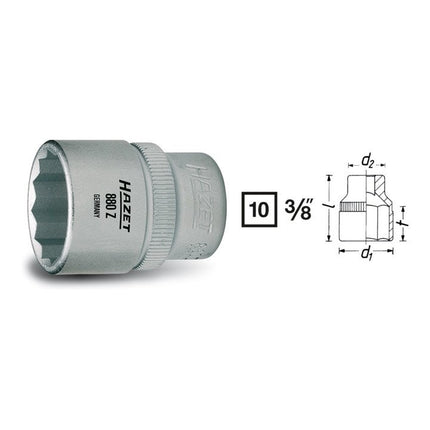 HAZET Steckschlüsseleinsatz 880Z 3/8 ″ 12-kant ( 8000466603 )
