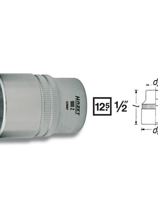 HAZET Steckschlüsseleinsatz 900Z 1/2 ″ 12-kant ( 8000466651 )