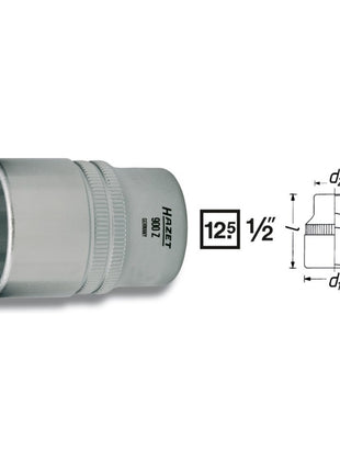 Inserto de llave de vaso HAZET 900Z 1/2″ 12 puntas (8000466652)