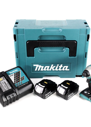 Makita DTD 155 RFJ Akku Schlagschrauber 18 V 140 Nm 1/4" Brushless + 2x Akku 3,0 Ah + Ladegerät + Makpac - Toolbrothers