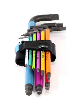 Wera 950/9 Hex-Plus Multicolour HF 1 Winkelschlüsselsatz - 9-teilig, mit Haltefunktion ( 05022210001 ) - Toolbrothers