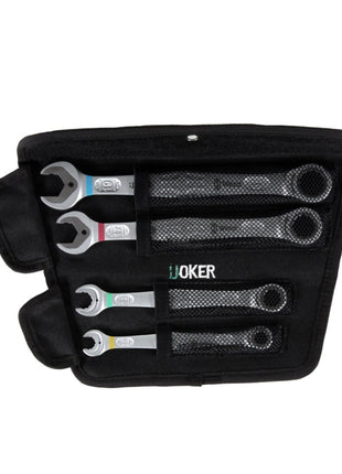 Wera Joker Set 4-tlg. 05073290001 - 4-teiliges Maulschlüssel- und Ringratschen-Set + hochwertiges Stoff-Case - Toolbrothers