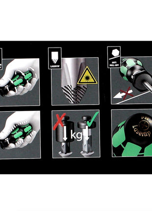 Wera Kraftform Big Pack 300 Schraubendreher Set 14 tlg. + 2x Rack Wandhalterung ( 05105630001 ) - Toolbrothers