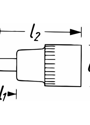 HAZET Steckschlüsseleinsatz 986L 1/2 ″ Innen-6-kant ( 8000753794 )