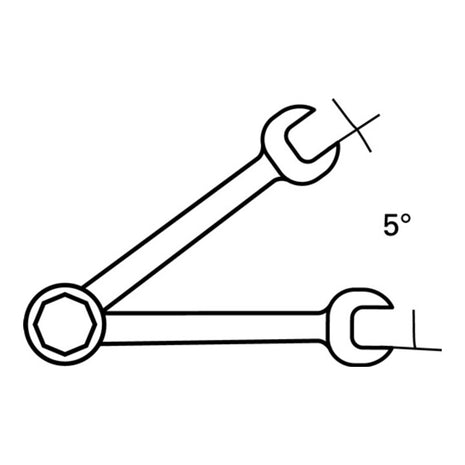 STAHLWILLE Maulringratschenschlüssel 17F Schlüsselweite 19 mm Länge 252 mm ( 8000755562 )