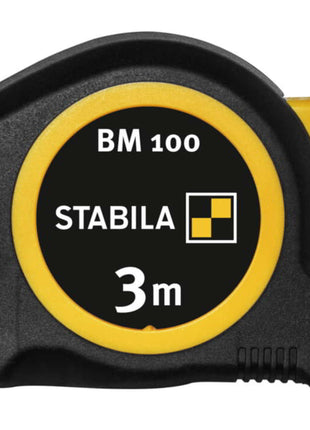 STABILA Taschenrollbandmaß BM 100 Länge 3 m Breite 16 mm mm/mm ( 8000911834 )