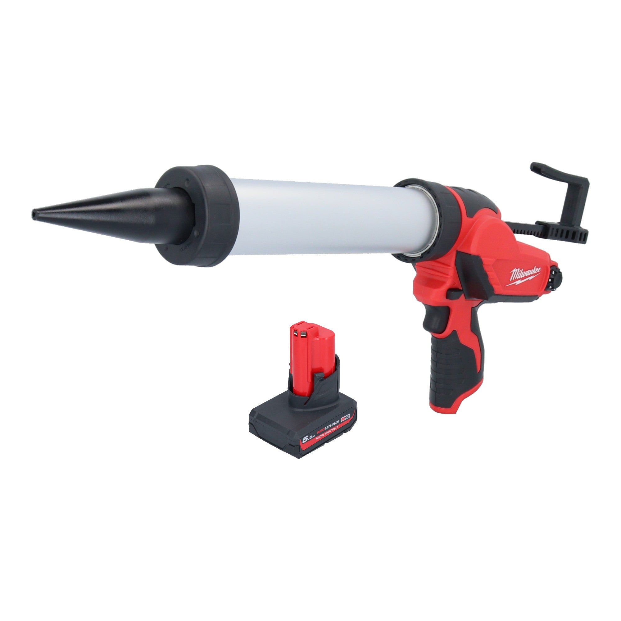 Milwaukee M12 PCG 400A 501 Akku Kartuschenpistole 12 V 400 ml 1x Akku 5 0 Ah ohne Ladegeraet 0 - toolbrothers