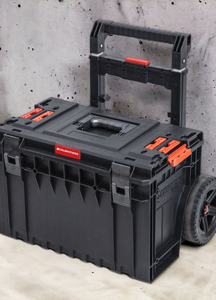 Toolbrothers RHINO XXL Cart Plus ECO 641 x 485 x 660 mm 52 l IP66 100 kg chargeable empilable avec double poignée télescopique en aluminium