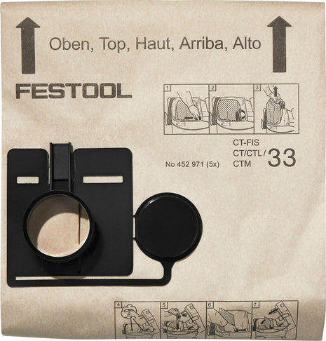 Sac filtrant Festool FIS-CT 33/5 (452971) pour CT 33