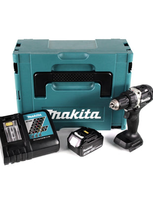 Makita DDF 484 RF1JB 18 V Li-Ion Akku Bohrschrauber Sonderausgabe schwarz im MAKPAC + 1x BL 1830 3,0 Ah Akku + Schnellladegerät - Toolbrothers