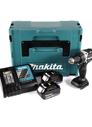 Makita DDF 484 RMJB 18 V Li-Ion Akku Bohrschrauber Sonderausgabe schwarz im MAKPAC + 2x BL 1840 B 4,0 Ah Akku + Schnellladegerät - Toolbrothers