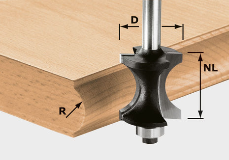 Fraise demi-tige Festool HW S8 D30/28 (491139) pour OF 900, OF 1000, OF 1010, OF 1400, OF 2000, OF 2200