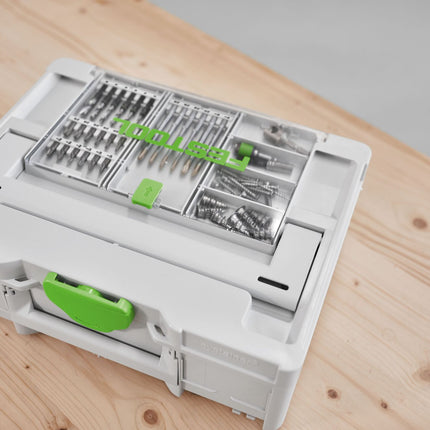 Festool BKS SYS3 D3-8 K CE/W Bohrerkassette ( 577395 ) für Festool Akku-Bohrschrauber und Akku-Schlagbohrschrauber mit FastFix Aufnahme und Werkzeugfutter WH-CE CENTROTEC