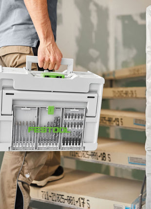 Festool BKS SYS3 D3-10 CE/W Bohrerkassette ( 577396 ) für Festool Akku-Bohrschrauber und Akku-Schlagbohrschrauber mit FastFix Aufnahme und Werkzeugfutter WH-CE CENTROTEC