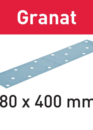 Festool STF 80X400 P100 GR/50 bandes abrasives grenat (499631) pour LRS 400, HSK-A 80x400 / 80x200