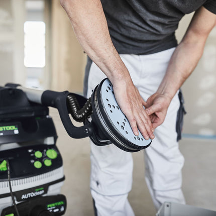 Festool STF D225/128 P120 GR/5 Schleifscheibe Granat ( 205666 ) für Langhalsschleifer PLANEX LHS 2 225 EQ(I), PLANEX 225 EQ, PLANEX LHS-E 225 easy, PLANEX LHS 2-M 225 EQ