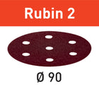 Festool STF D90/6 P120 RU2/50 Schleifscheibe Rubin 2 ( 499081 ) für RO 90 DX