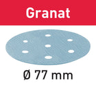 Festool STF D77/6 P150 GR/50 Schleifscheibe Granat ( 497407 ) für LEX 3 77