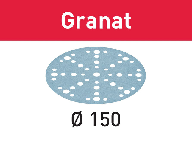 Festool STF D150/48 P320 GR/10 Schleifscheibe Granat 150 mm P 320 10 Stk. ( 575159 ) für RO 150, ES 150, ETS 150, ETS EC 150, LEX 150, WTS 150, HSK-D 150
