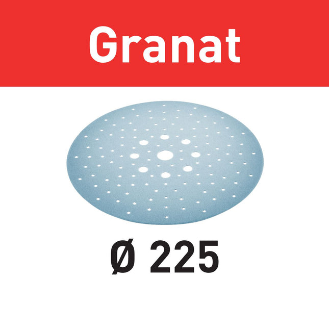 Festool STF D225/128 P320 GR/5 Schleifscheibe Granat ( 205669 ) für Langhalsschleifer PLANEX LHS 2 225 EQ(I), PLANEX 225 EQ, PLANEX LHS-E 225 easy, PLANEX LHS 2-M 225 EQ