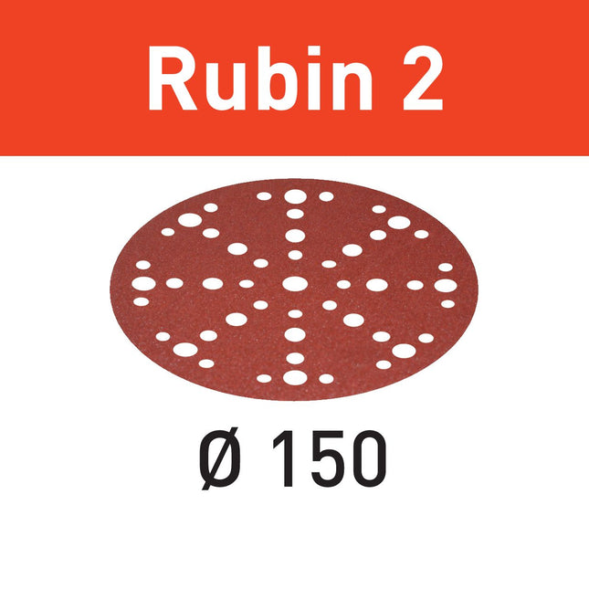 Festool STF D150/48 P40 RU2/10 Schleifscheibe Rubin 2 ( 575178 ) für RO 150, ES 150, ETS 150, ETS EC 150, LEX 150, WTS 150, HSK-D 150