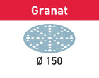 Festool STF D150/48 P60 GR/10 disque abrasif grenat (575155) pour RO 150, ES 150, ETS 150, ETS EC 150, LEX 150, WTS 150, HSK-D 150